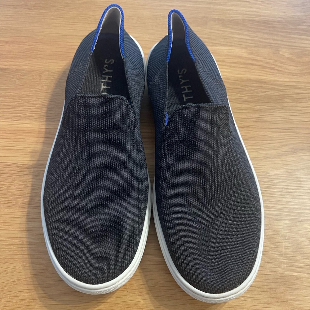 Rothy’s black slip-on sneakers